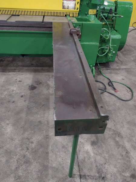 10' X 1/4" WYSONG MODEL #1025-F MECHANICAL POWER SQUARING SHEAR: YOBRO #25202