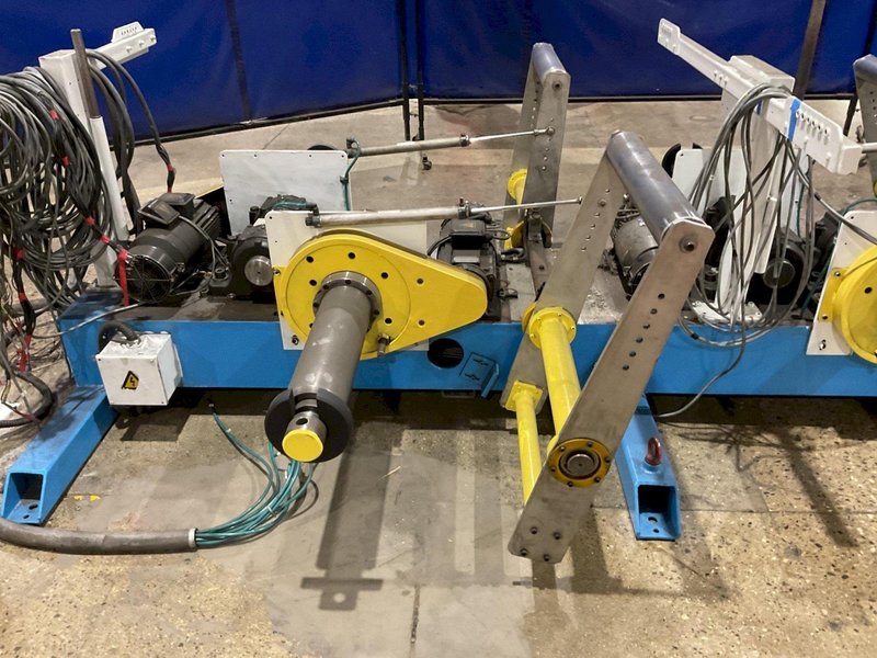 SETIC PAYOFF  220″ 7 SPINDLES 20 1/2″ LONG 5″ DIA USED W/ CONTROLS