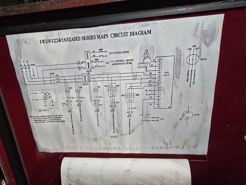 12&quot; X 24&quot; ACER MDOEL #AGS-1224-AHD 3 AXIS HYDRAULIC HORIZONTAL SURFACE GRINDER: STOCK #23197