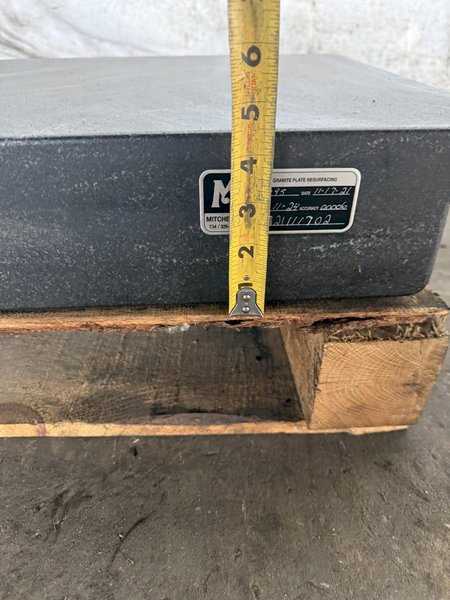 18" X 24" MITCHELLS GRANITE INSPECTION TABLE. STOCK # 0902124