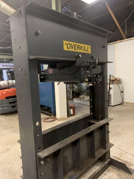 150 Ton DAKE Model 906650 Air Operated Press, S/N 201062 , New 2007.