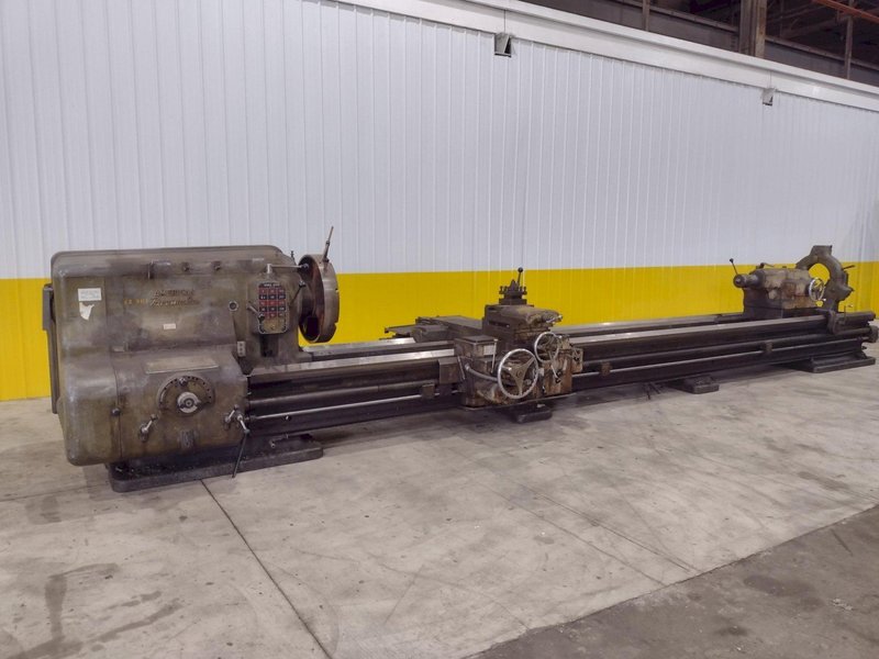 40&quot; X 252&quot; (21&#039;) AMERICAN PACEMAKER ENGINE LATHE, 2.75&quot; HOLE: STOCK #20836