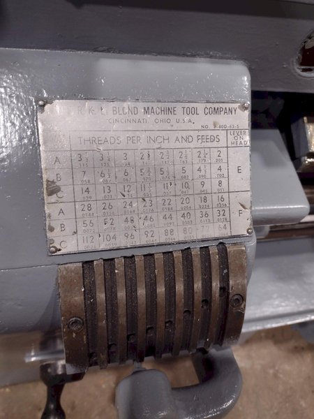 24&quot; X 96&quot; LEBLOND MODEL #3F REGAL ENGINE LATHE, 2.25&quot; HOLE: STOCK #22263