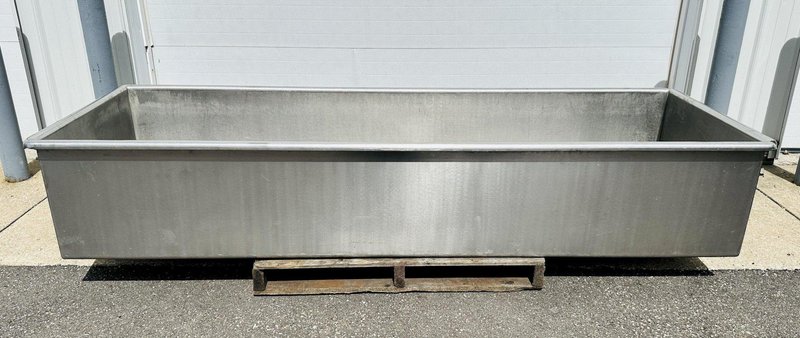 8’ x 30” x 17.5” Stainless Steel  |  Single Compartment Sink