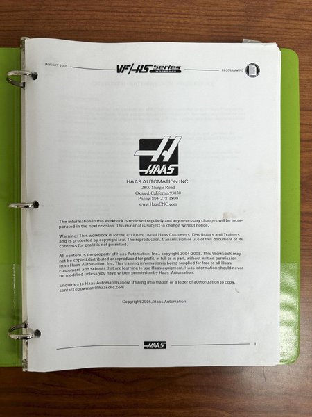 2018 HAAS MODEL #VF-3 CNC VERTICAL MACHINING CENTER: YOBRO #24479
