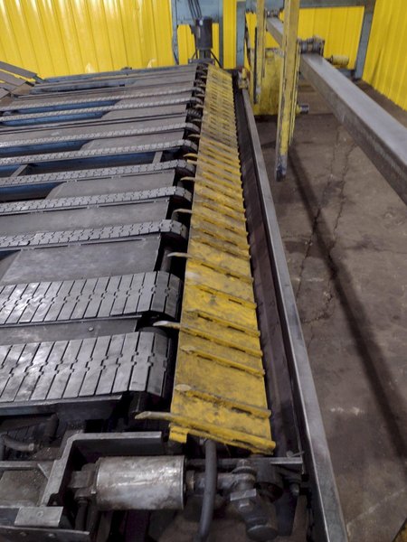 13&#039; x 1/4&quot; AMADA MODEL #M-4065 MECHANICAL POWER SQUARING SHEAR, FRONT GUAGING, CONVEYOR &amp; STACKER: STOCK #19272