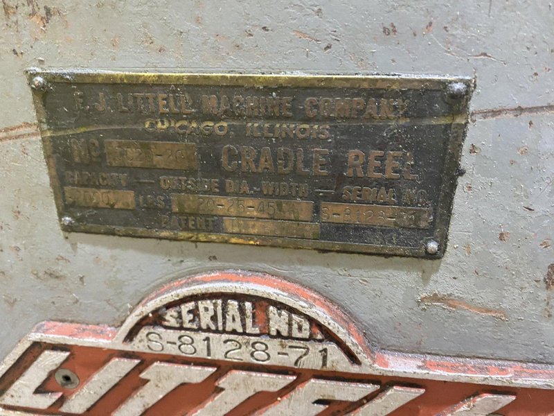 2000 LB X 20" LITTELL MODEL #CC20-20 MOTORIZED COIL CRADLE: STOCK #19913