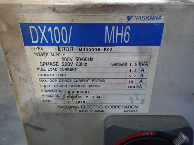 YASKAWA MOTOMAN ROBOT  -  MH6