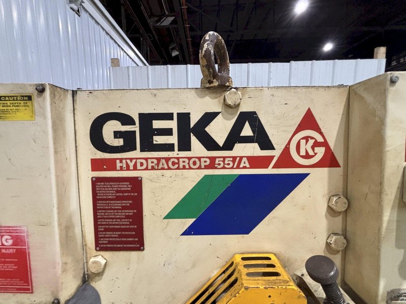 55 TON GEKA MODEL #55/A HYDRACROP HYDRUALIC IRONWORKER: STOCK #23215