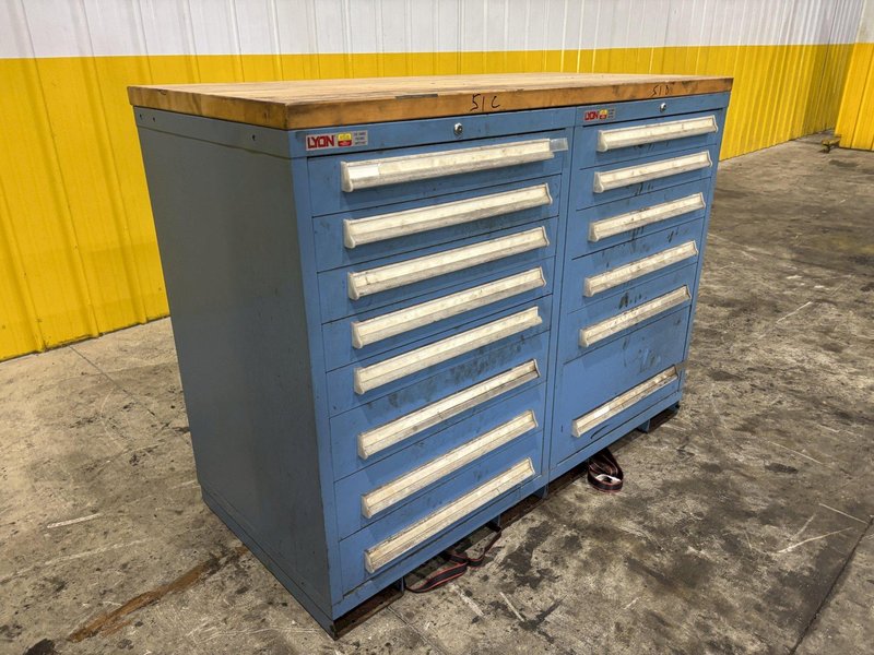 (2) LYON TOOL STORAGE CABINETS: STOCK #23181