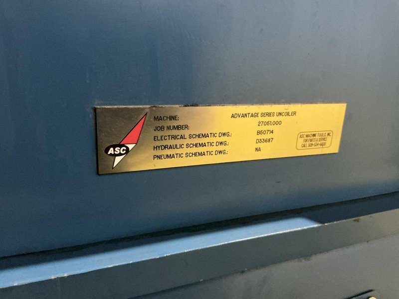 10,000 LBS X 48" ASC ADVANTAGE SERIES UNCOILER COIL REEL, NEW 2018: YOBRO #24960