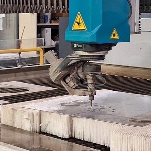 9′ x 16′ Flow 3020 waterjet, 2021- 5 Axis, 60000 PSI