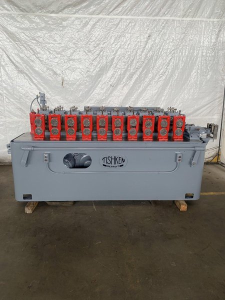 10 STAND X 1-1/2" X 8" TISHKEN MODEL 10LE 1-1/2 ROLLFORMER. STOCK # 0789324