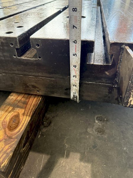 42&quot; WIDE X 72&quot; LONG X 6&quot; THICK T-SLOTTED BOLSTER PLATE. STOCK # 1006324