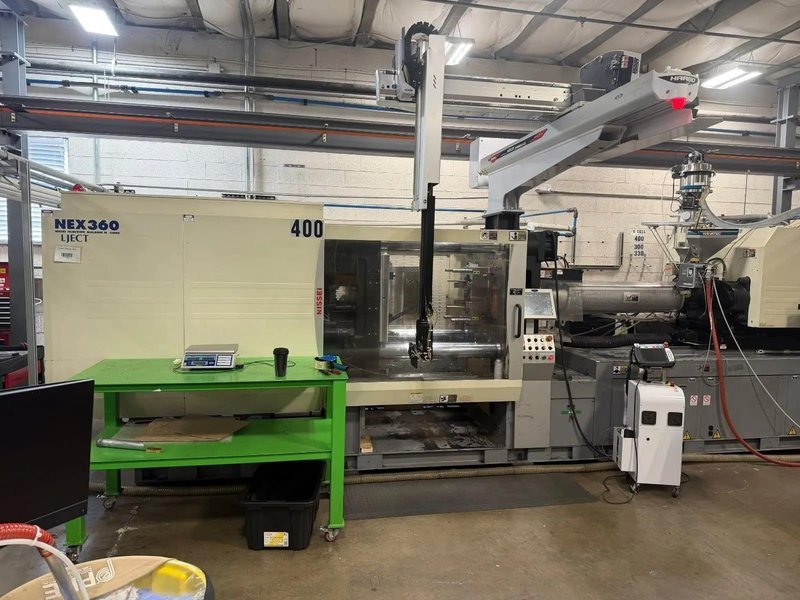Nissei Used NEX360IV-100LE Electric Injection Molding Machine, 397 Ton, 26 oz., yr. 2006
