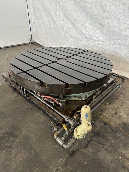 60&quot; LUCAS AIR LIFT ROTARY POSITIONING TABLE. STOCK #0314122