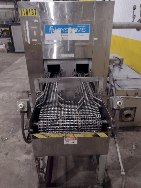 24" WIDE FPI SYSTEMS MODEL #CBW-24 STAINLESS STEEL CONVEYOR TYPER PASS-THROUGH PARTS WASHER: YOBRO #25173