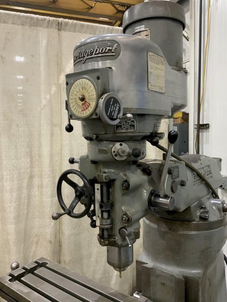 1-1/2 HP BRIDGEPORT RAM TYPE VERTICAL MILL: STOCK #80631