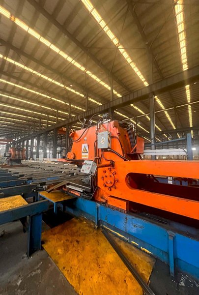 One Used 8200 MT SMS Aluminum Extrusion Press Line (14593)