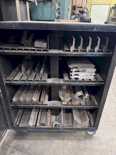 LOT OF WILA PRESS BRAKE DIES WITH CABINET: STOCK #80766