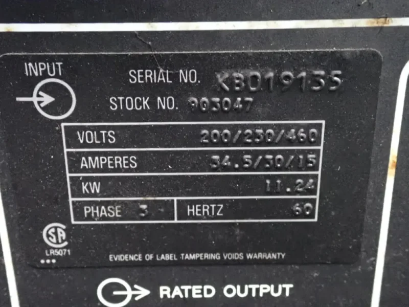 MILLER 250 AMPS WELDING POWER SOURCE  -  CP-250 TS
