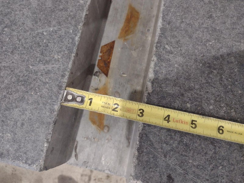 60&quot; x 120&quot; x 16&quot; GRAY GRANITE SURFACE LAYOUT PLATE INSPECTION TABLE: STOCK 21087