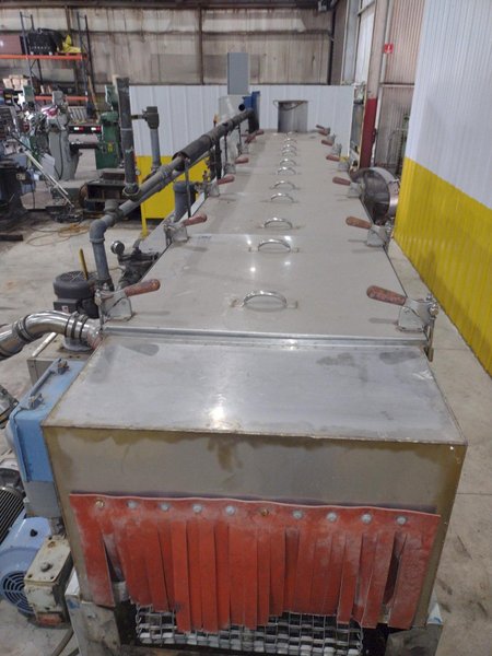 17034: 3 STAGE X 12&quot; WIDE FLO-MATIC MODEL #C20-2-1BELT CONVEYOR STAINLESS STEEL HEATED PARTS WASHER: STOCK #17034