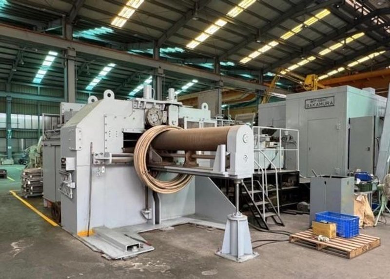 SAKAMURA #BPF-580, HEAVY DUTY LONG/SHORT 6-STATION, 5-DIE PARTS FORMER