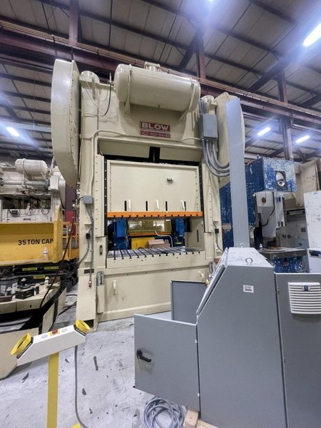 400 ton Blow SC2-400-84-48 Used Straight Side Mechanical Metal Stamping Press For Sale, Year 1989, RECONDITIONED!