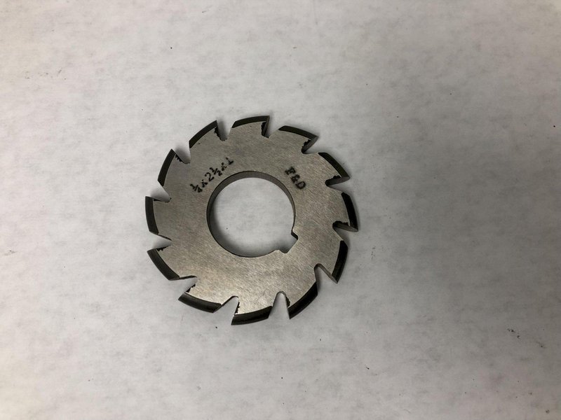 F&amp;D CUTTING TOOLS HS CONVEX MILLING CUTTER: 1/4&quot; X 2 1/2&quot; X 1&quot; STRAIGHT TOOTH SIDE MILLING CUTTER: STOCK #15126
