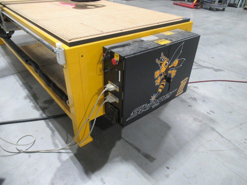 CAMaster Stinger X3 SR-48 CNC Router, 4 Zone Hurricane Vacuum Table System, Main Spindle and 2 Sub Spindles- Auction Item