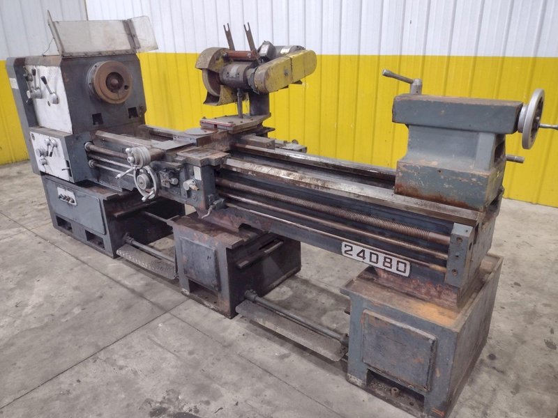 24&quot; X 80&quot; NATIONAL MODEL #24D80 HIGH SPEED GRINDING / POLISHING LATHE: STOCK #22947