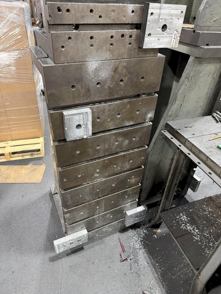 20" WIDE X 48" TALL X 24" DEEP T-SLOTTED ANGLE PLATE SET. STOCK # 0222926