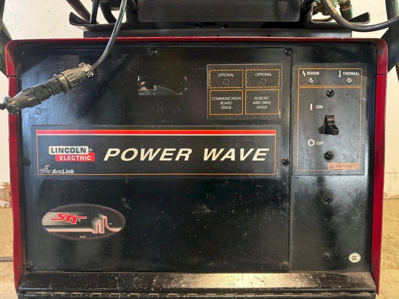 450 Amp Lincoln Welder Power Wave 455M/STT, 10M Dual Feeder, Cart
