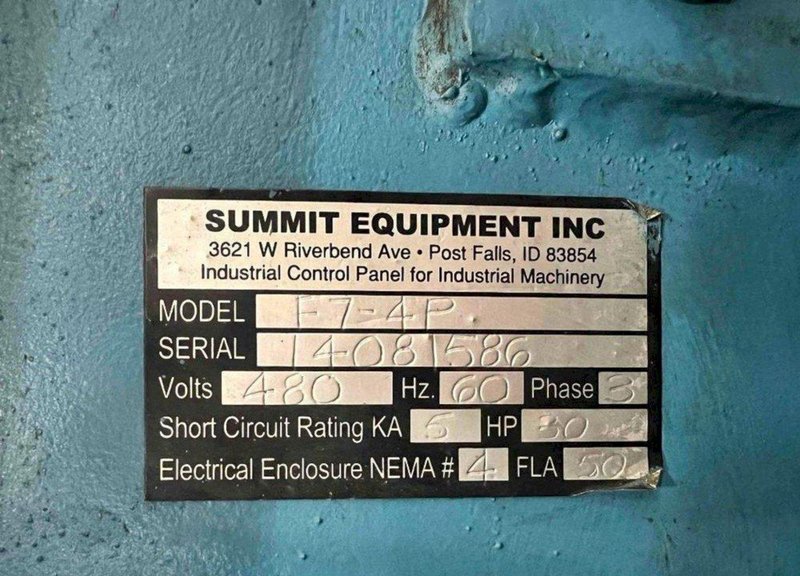 48&quot; x 60&quot; x 30&quot; SUMMIT MODEL #F7-4P HORIZONTAL HYDRAULIC BALER, WITH AUTO TIPPER: YOBRO #24616