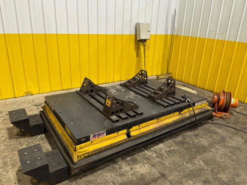 24,000 LBS X 7’ X 4’ AUTOQUIP MODEL #36KK24 HYDRAULIC LIFT TABLE: YOBRO #24355