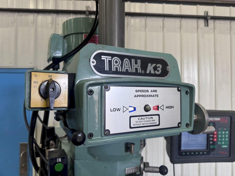 SOUTHWEST INDUSTRIES TRAK K3 EDGE CNC VERTICAL MILL: STOCK #81432