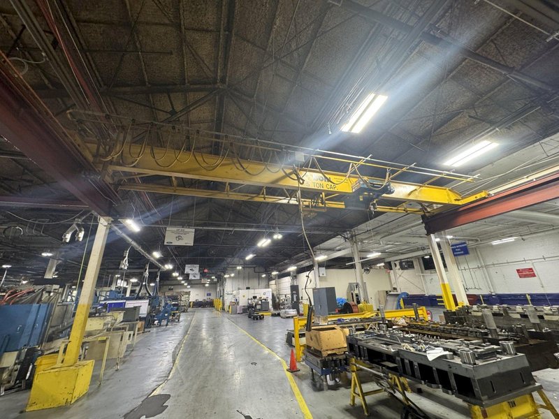 5 TON X 35’ BOHL SPAN SINGLE GIRDER TOP RUNNING BRIDGE CRANE: STOCK #81235