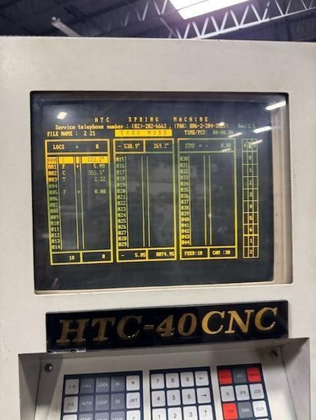 HTC40, 2-AXIS WIRE FORMER