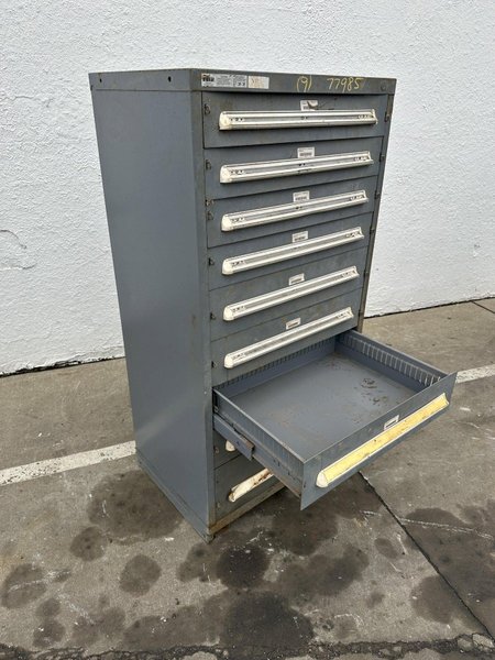 9 DRAWER 30" X 22-1/2" X 59" VIDMAR CABINET: STOCK #77985