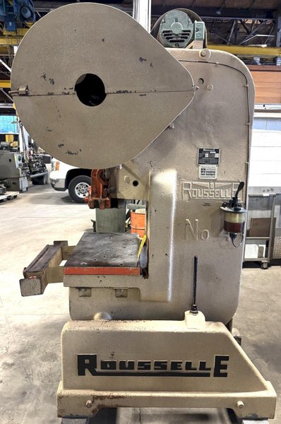40 Ton Rousselle O.B.I. Press  No. 4, 3" Str., 12" S.H., 26" x 16" Bed, 45 SPM, A.C.