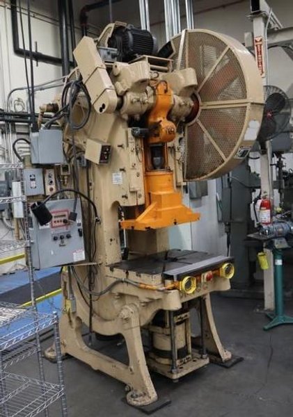 60 TON BLISS BACK GEARED OBI PRESS. STOCK # 0223726.