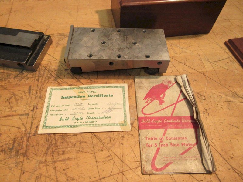 5" Sine Plates (2), 1 Adjustable/Tilting - Auction Item