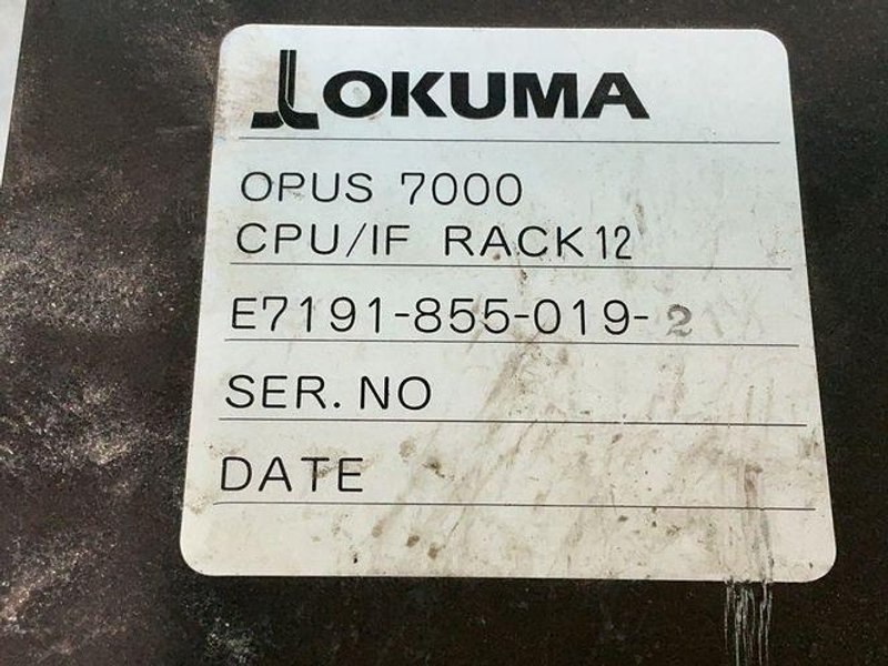 Okuma Opus 7000 Cpu/if Rack 12 - E7191-855-019-2
