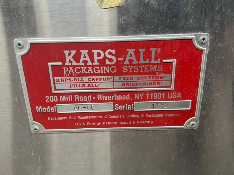 KAPS-ALL PACKAGING SYSTEMS ORIENTAINER BOTTLE UNSCRAMBLER  -  AU-6C