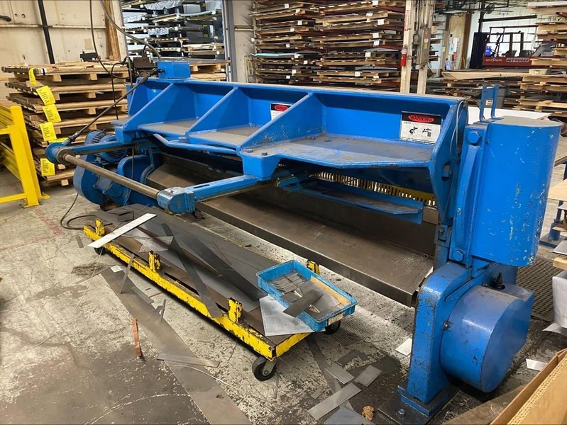 3/16″ x 10′ Wysong 1010-R3 Power Squaring Shear, 1978