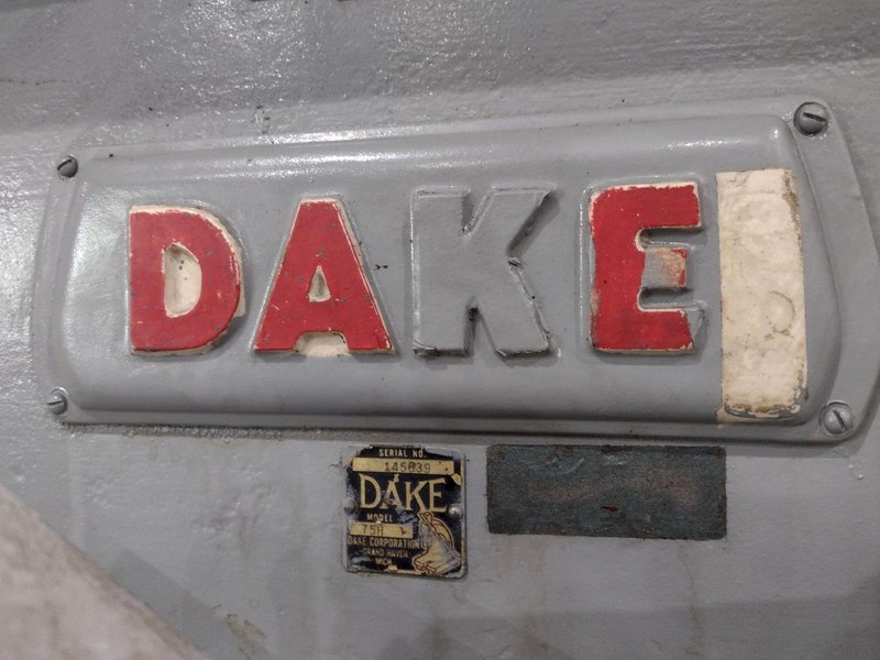 DAKE H FRAME MANUAL HYDRAULIC PRESS: YOBRO #25684