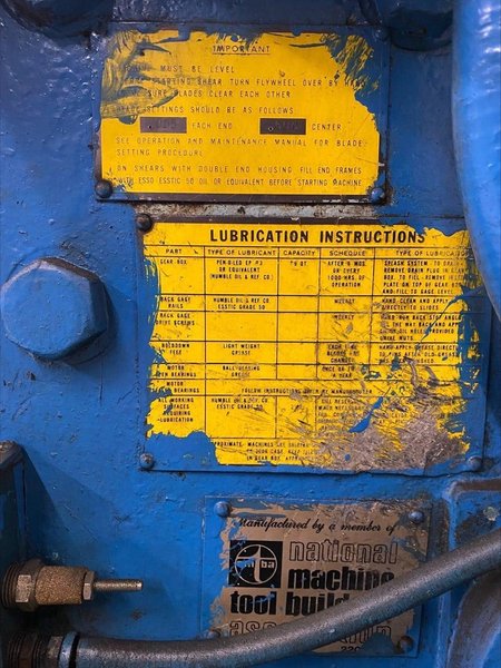 3/16″ x 10′ Wysong 1010-R3 Power Squaring Shear, 1978