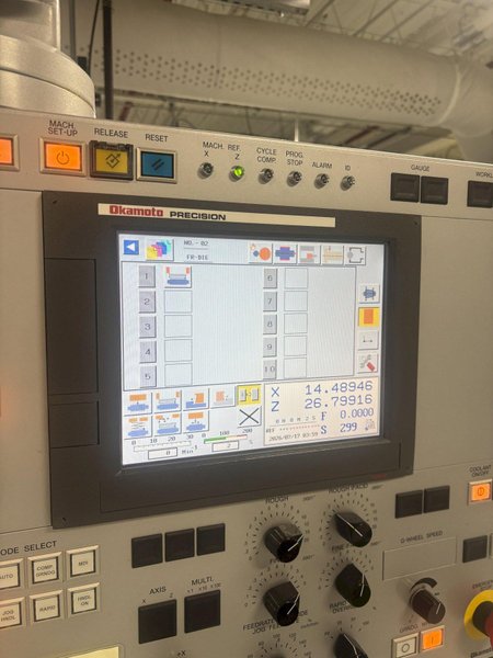 2018 Used Okamoto OGM 820U III Cylindrical NC Grinder For Sale