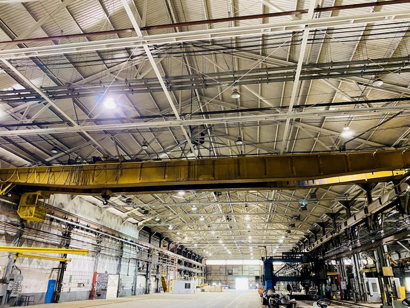 15 TON X 103'4" P&amp;H OVERHEAD BRIDGE CRANE. STOCK # 0733920